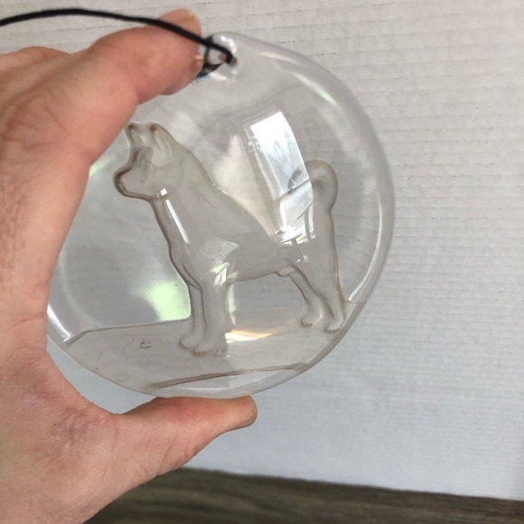 Heavy Glass Dog Suncatcher - Picture 6 of 11